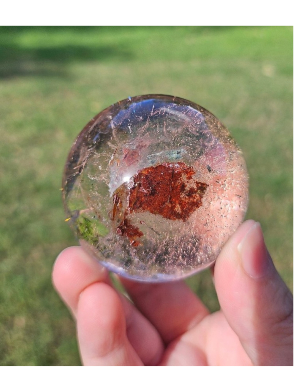 garden quartz sphere 2 in